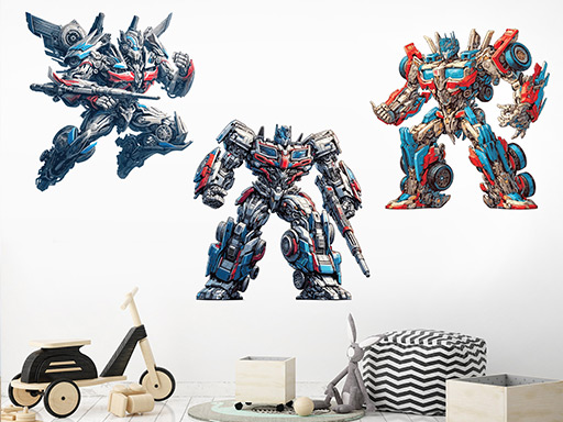 Transformers samolepky na zeď, Transformers nálepky na zeď, Transformers dekorace na zeď, Transformers samolepící nálepky na zeď