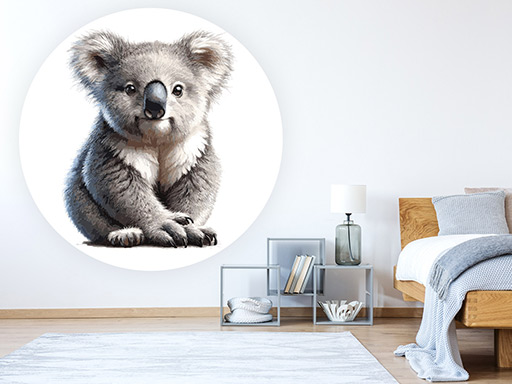 Koala samolepky na zeď, Koala nálepky na zeď, Koala dekorace na zeď, Koala samolepící nálepky na zeď