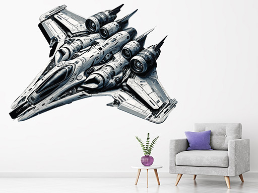 Kosmický letoun samolepky na zeď, Kosmický letoun nálepky na stěnu, Kosmický letoun dekorace na zdi, Kosmický letoun tapety na zdi